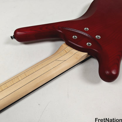 Warwick Warwick RockBass Corvette $$ 5-String Bass Burgundy Red Transparent Satin 10.56lbs #571855-25