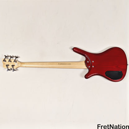 Warwick Warwick RockBass Corvette $$ 5-String Bass Burgundy Red Transparent Satin 10.56lbs #571855-25