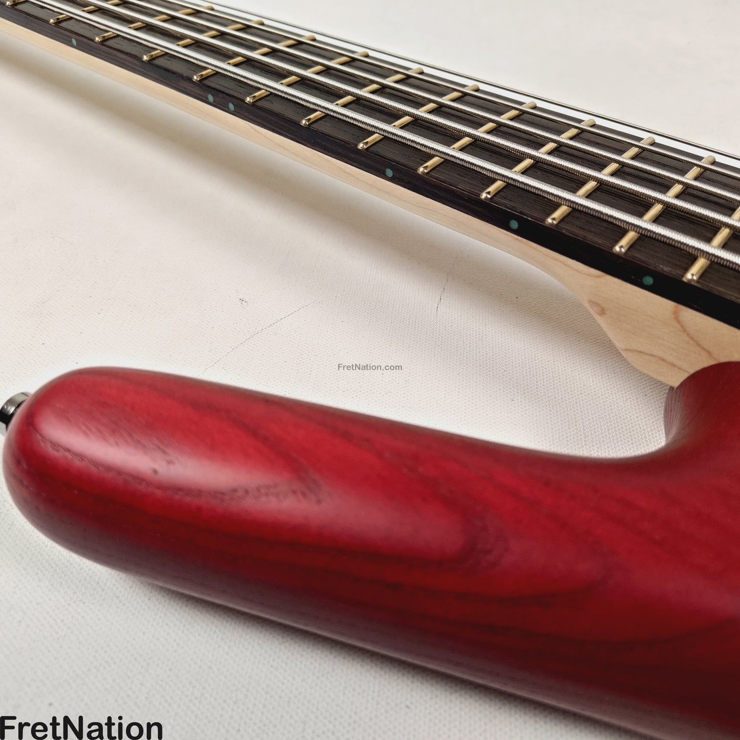 Warwick Warwick RockBass Corvette $$ 5-String Bass Burgundy Red Transparent Satin 10.56lbs #571855-25