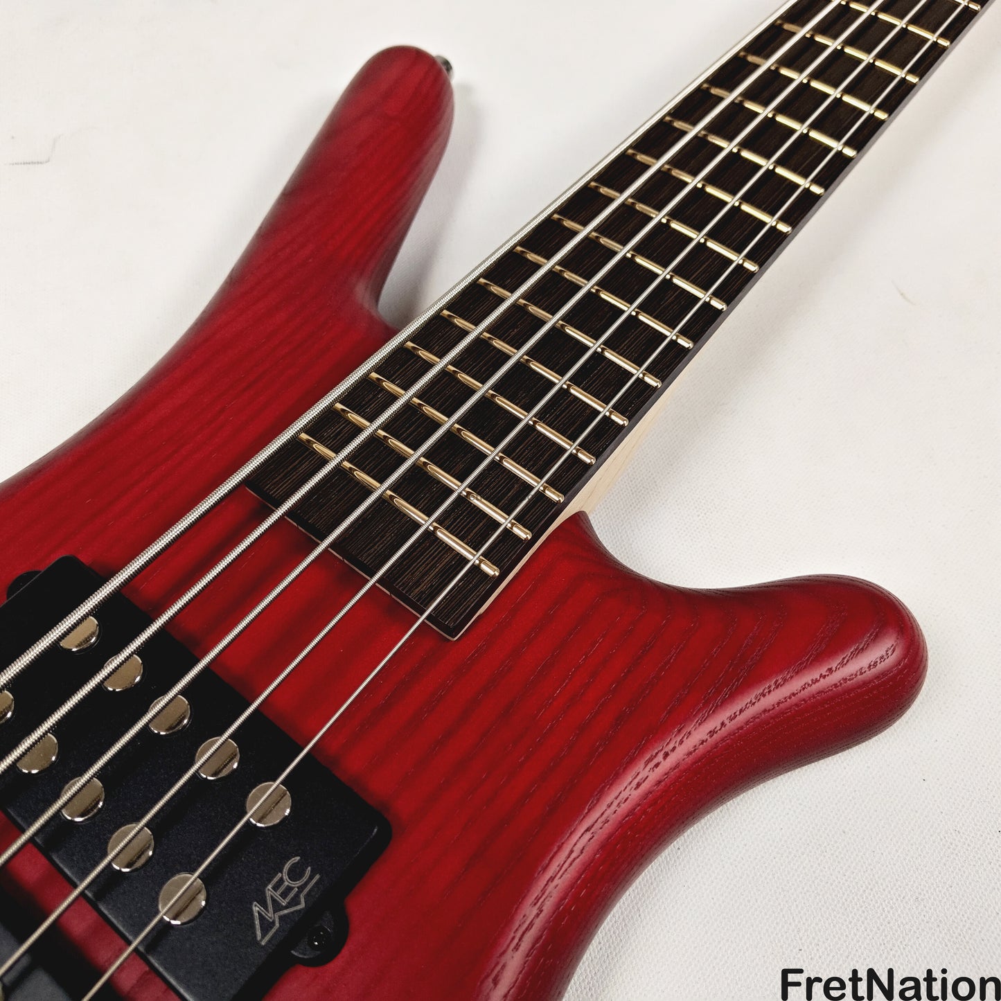 Warwick Warwick RockBass Corvette $$ 5-String Bass Burgundy Red Transparent Satin 10.56lbs #571855-25