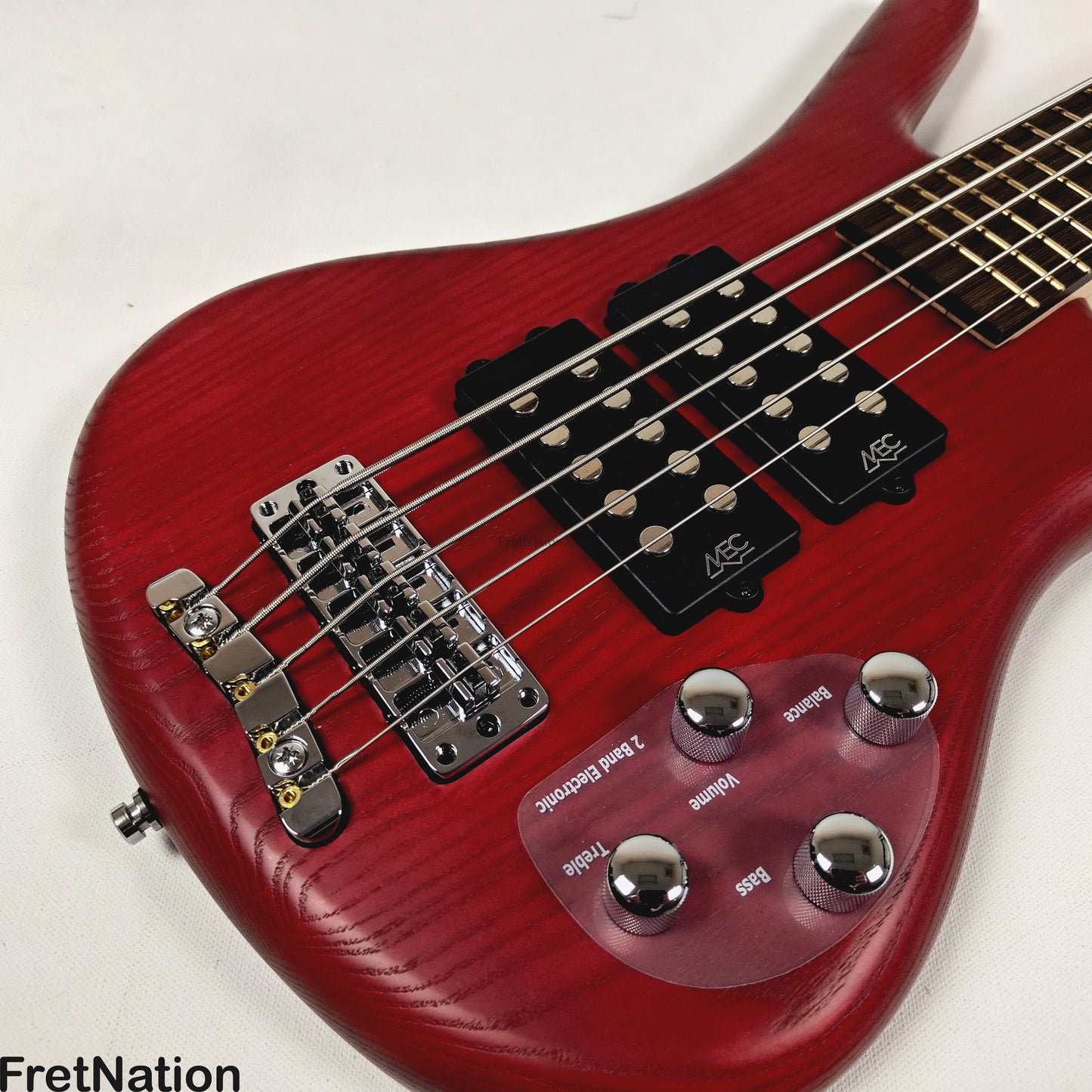 Warwick Warwick RockBass Corvette $$ 5-String Bass Burgundy Red Transparent Satin 10.56lbs #571855-25