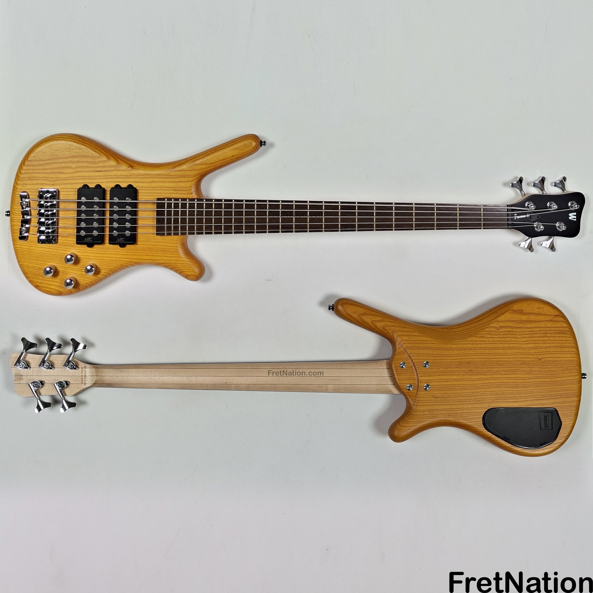 Warwick Warwick RockBass Corvette $$ 5-String Bass Honey Violin 10.10lbs #568047-25 NAMM Display