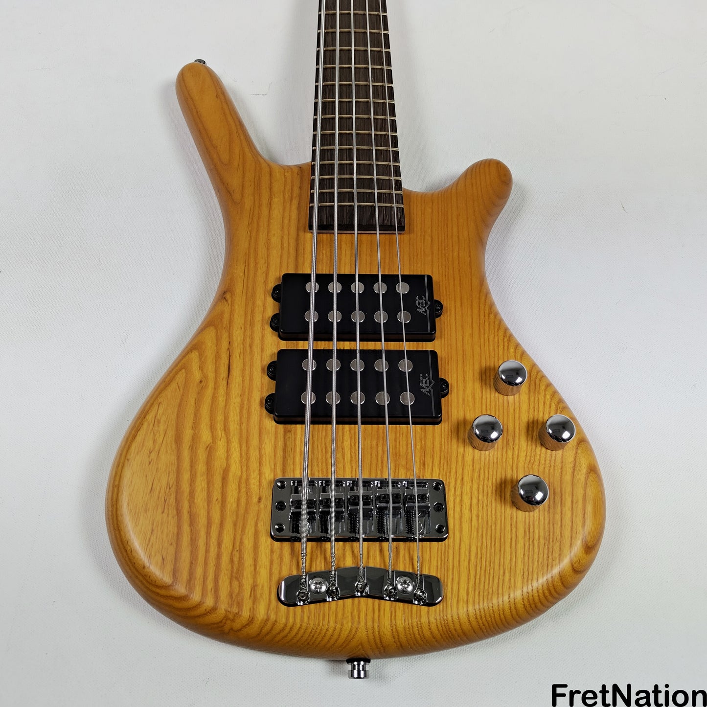 Warwick Warwick RockBass Corvette $$ 5-String Bass Honey Violin 10.10lbs #568047-25 NAMM Display
