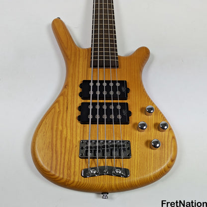 Warwick Warwick RockBass Corvette $$ 5-String Bass Honey Violin 10.10lbs #568047-25 NAMM Display