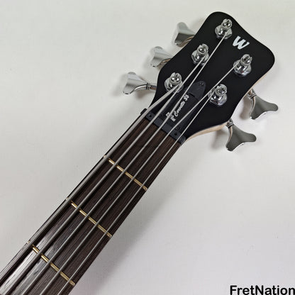 Warwick Warwick RockBass Corvette $$ 5-String Bass Honey Violin 10.10lbs #568047-25 NAMM Display