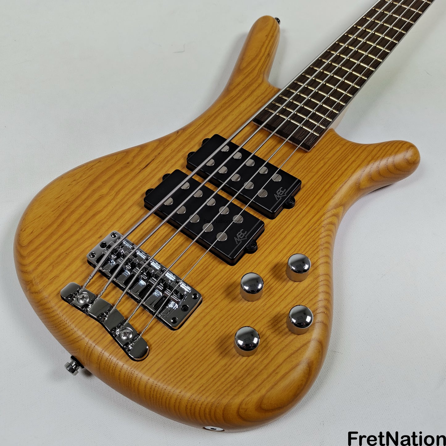 Warwick Warwick RockBass Corvette $$ 5-String Bass Honey Violin 10.10lbs #568047-25 NAMM Display