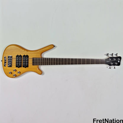 Warwick Warwick RockBass Corvette $$ 5-String Bass Honey Violin 10.10lbs #568047-25 NAMM Display