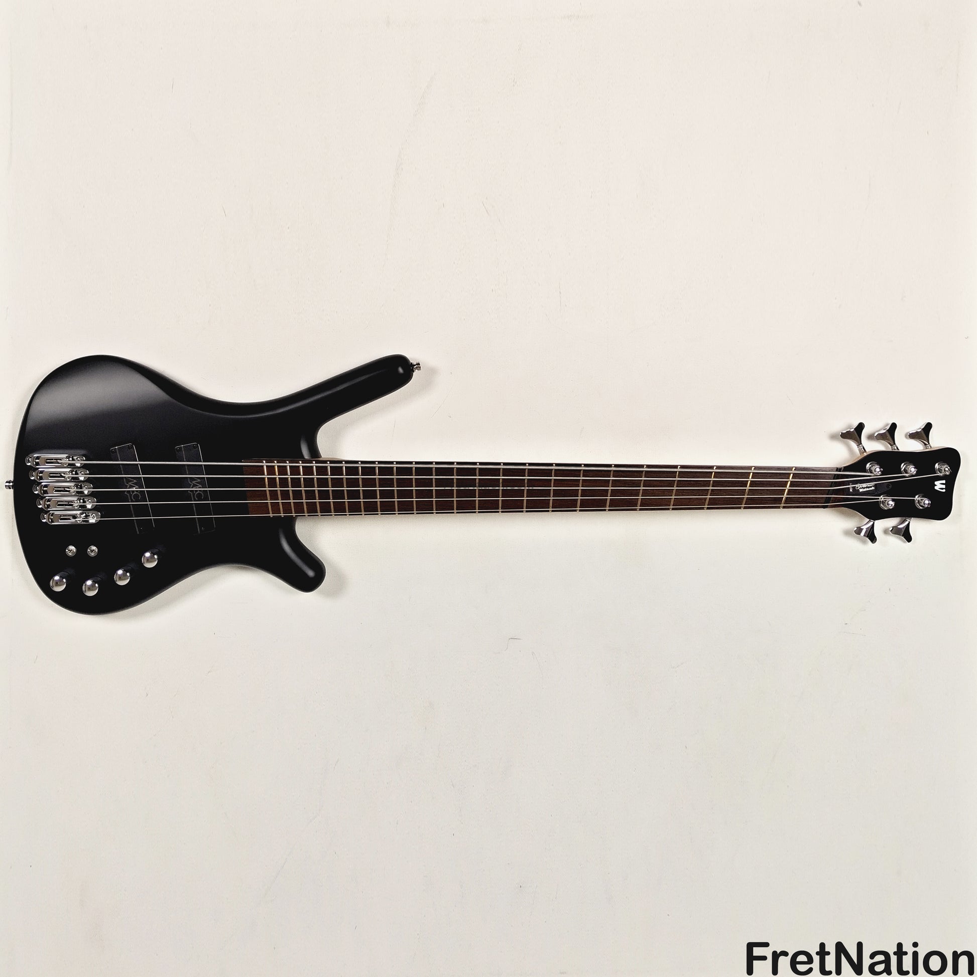 Warwick Warwick RockBass Corvette Multi-Scale 5-String Bass Solid Black 9.34lbs #570856-25