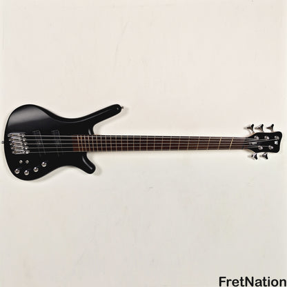 Warwick Warwick RockBass Corvette Multi-Scale 5-String Bass Solid Black 9.34lbs #570856-25