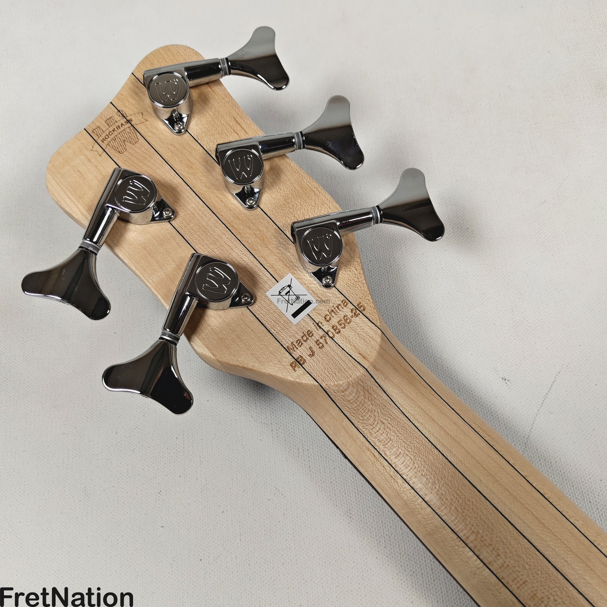 Warwick Warwick RockBass Corvette Multi-Scale 5-String Bass Solid Black 9.34lbs #570856-25