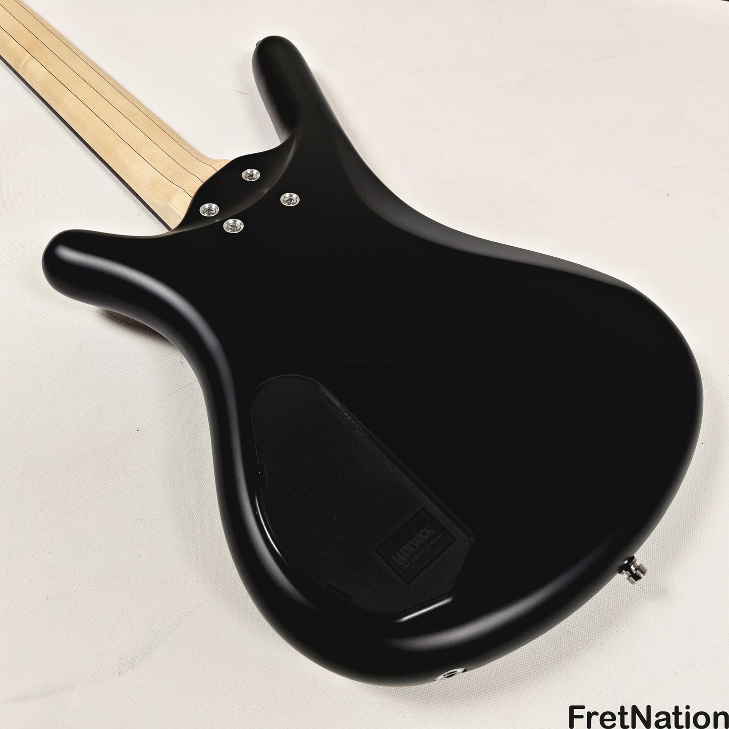 Warwick Warwick RockBass Corvette Multi-Scale 5-String Bass Solid Black 9.34lbs #570856-25