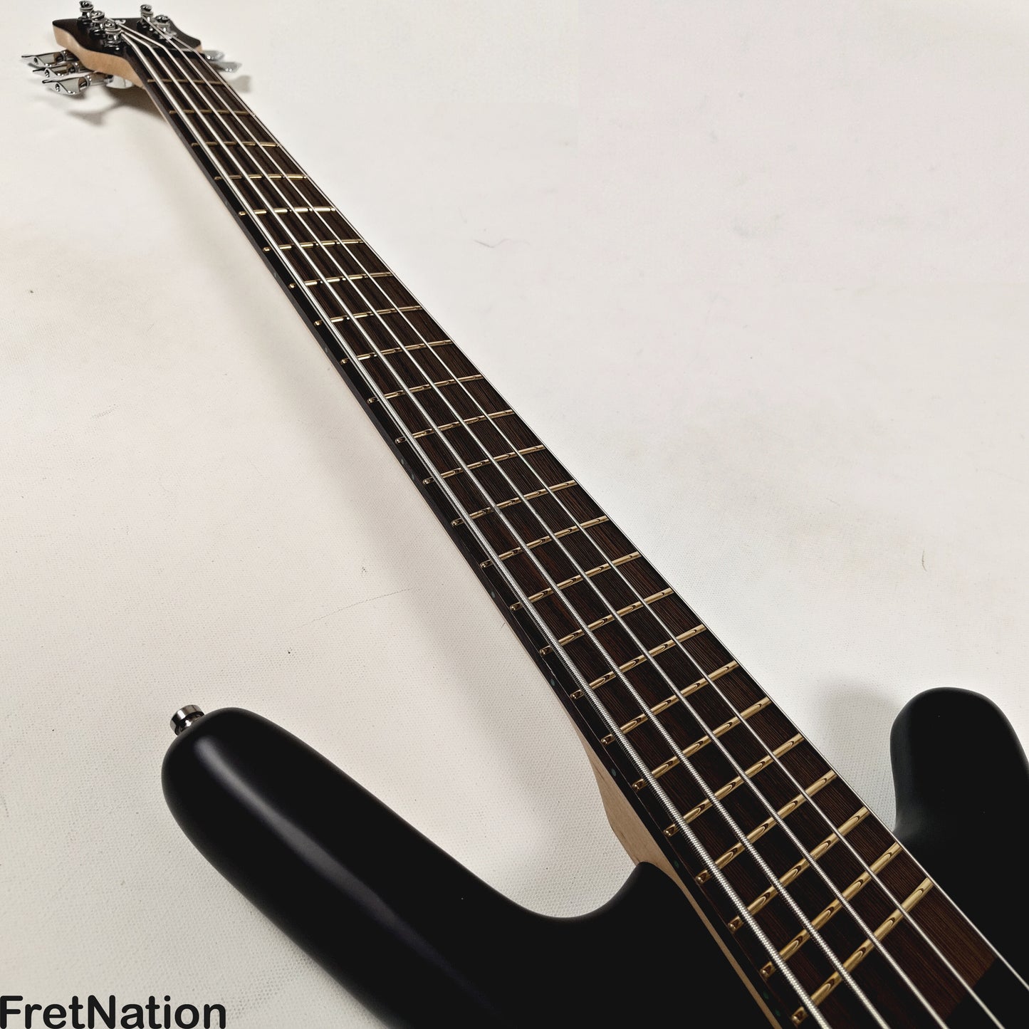 Warwick Warwick RockBass Corvette Multi-Scale 5-String Bass Solid Black 9.34lbs #570856-25