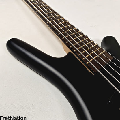 Warwick Warwick RockBass Corvette Multi-Scale 5-String Bass Solid Black 9.34lbs #570856-25