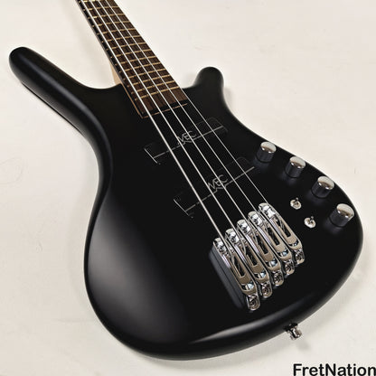 Warwick Warwick RockBass Corvette Multi-Scale 5-String Bass Solid Black 9.34lbs #570856-25