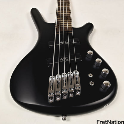 Warwick Warwick RockBass Corvette Multi-Scale 5-String Bass Solid Black 9.34lbs #570856-25
