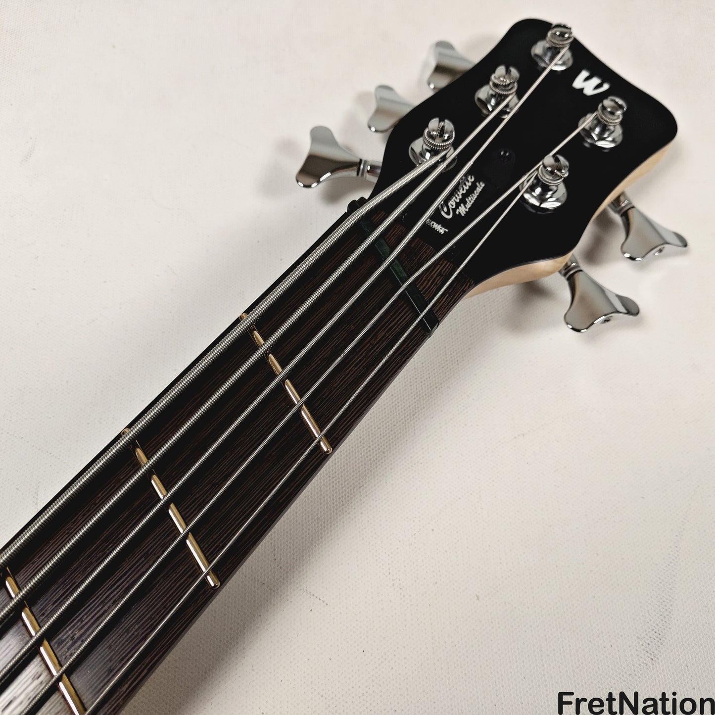 Warwick Warwick RockBass Corvette Multi-Scale 5-String Bass Solid Black 9.34lbs #570856-25