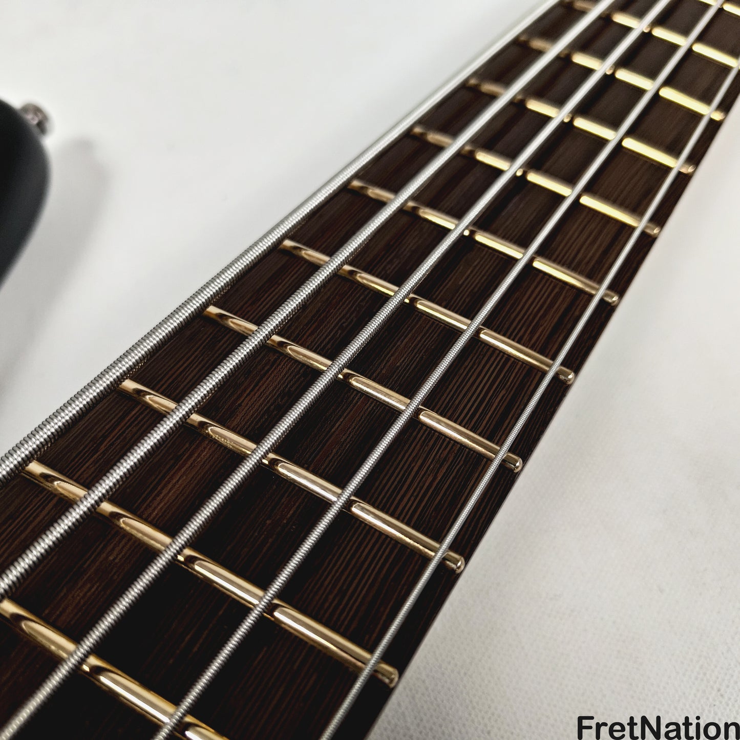 Warwick Warwick RockBass Corvette Multi-Scale 5-String Bass Solid Black 9.34lbs #570856-25