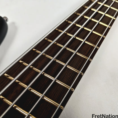 Warwick Warwick RockBass Corvette Multi-Scale 5-String Bass Solid Black 9.34lbs #570856-25