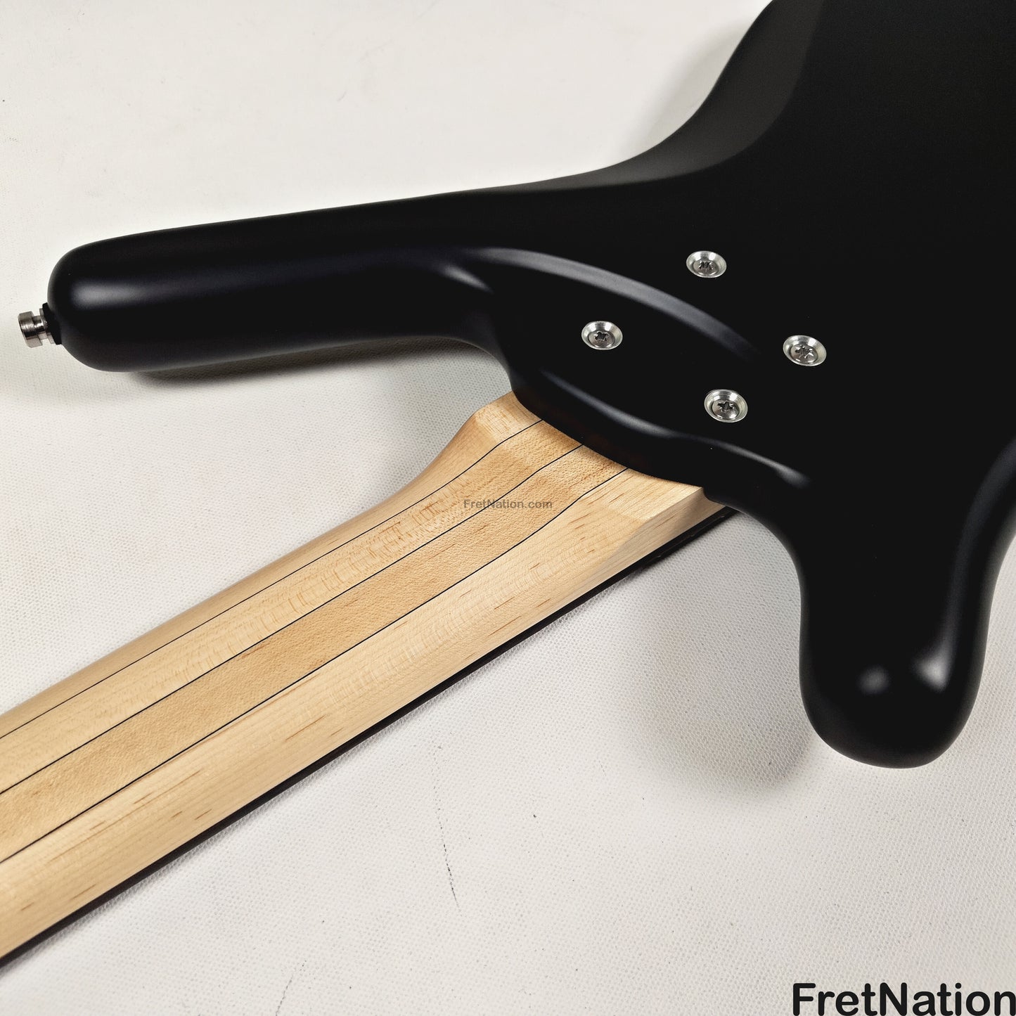 Warwick Warwick RockBass Corvette Multi-Scale 5-String Bass Solid Black 9.32lbs #570857-25