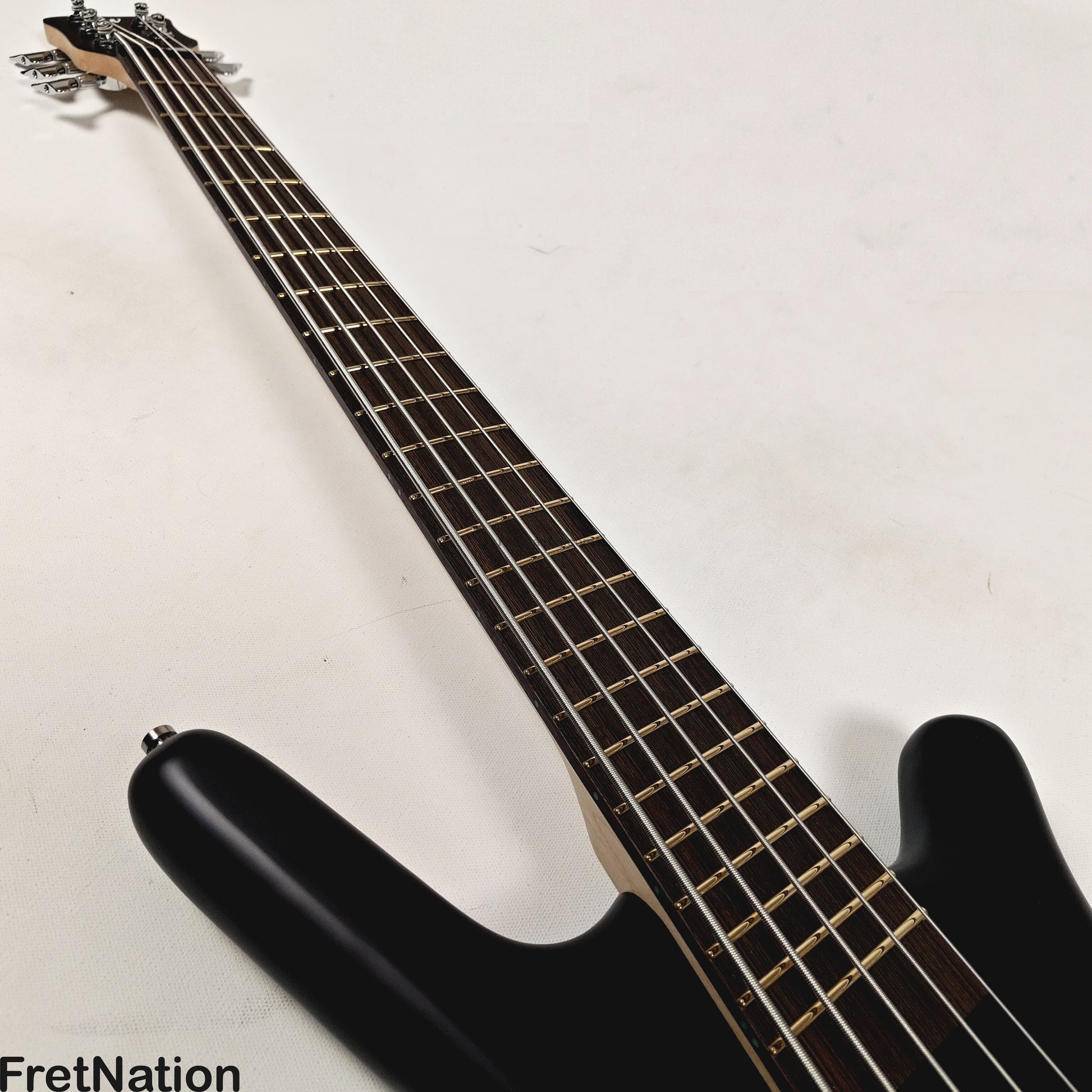 Warwick Warwick RockBass Corvette Multi-Scale 5-String Bass Solid Black 9.32lbs #570857-25