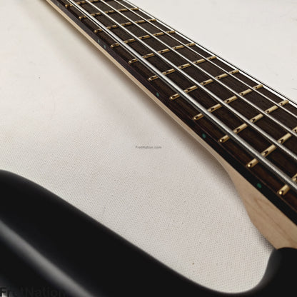 Warwick Warwick RockBass Corvette Multi-Scale 5-String Bass Solid Black 9.32lbs #570857-25