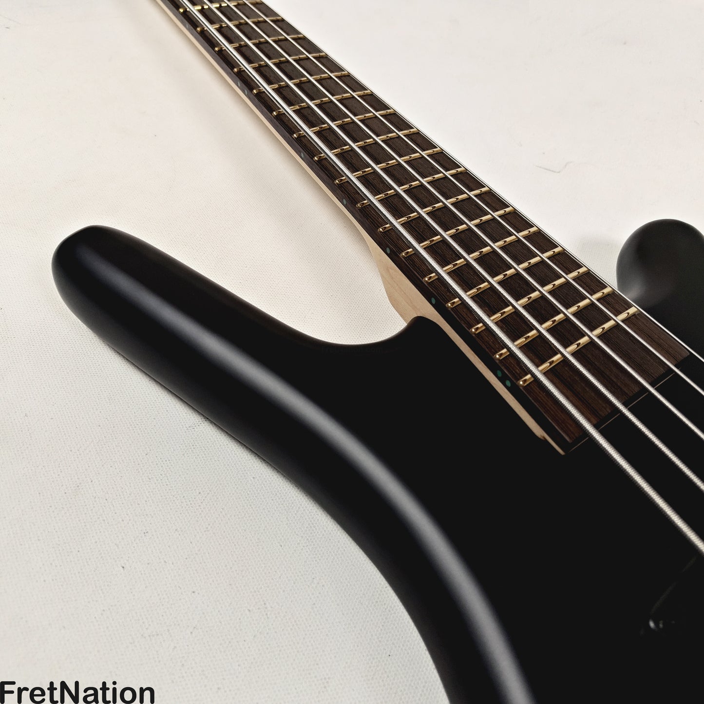 Warwick Warwick RockBass Corvette Multi-Scale 5-String Bass Solid Black 9.32lbs #570857-25