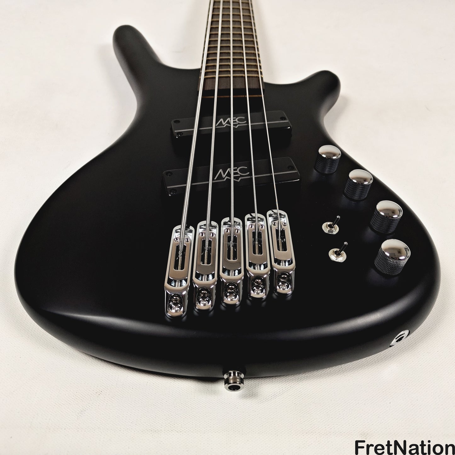 Warwick Warwick RockBass Corvette Multi-Scale 5-String Bass Solid Black 9.32lbs #570857-25