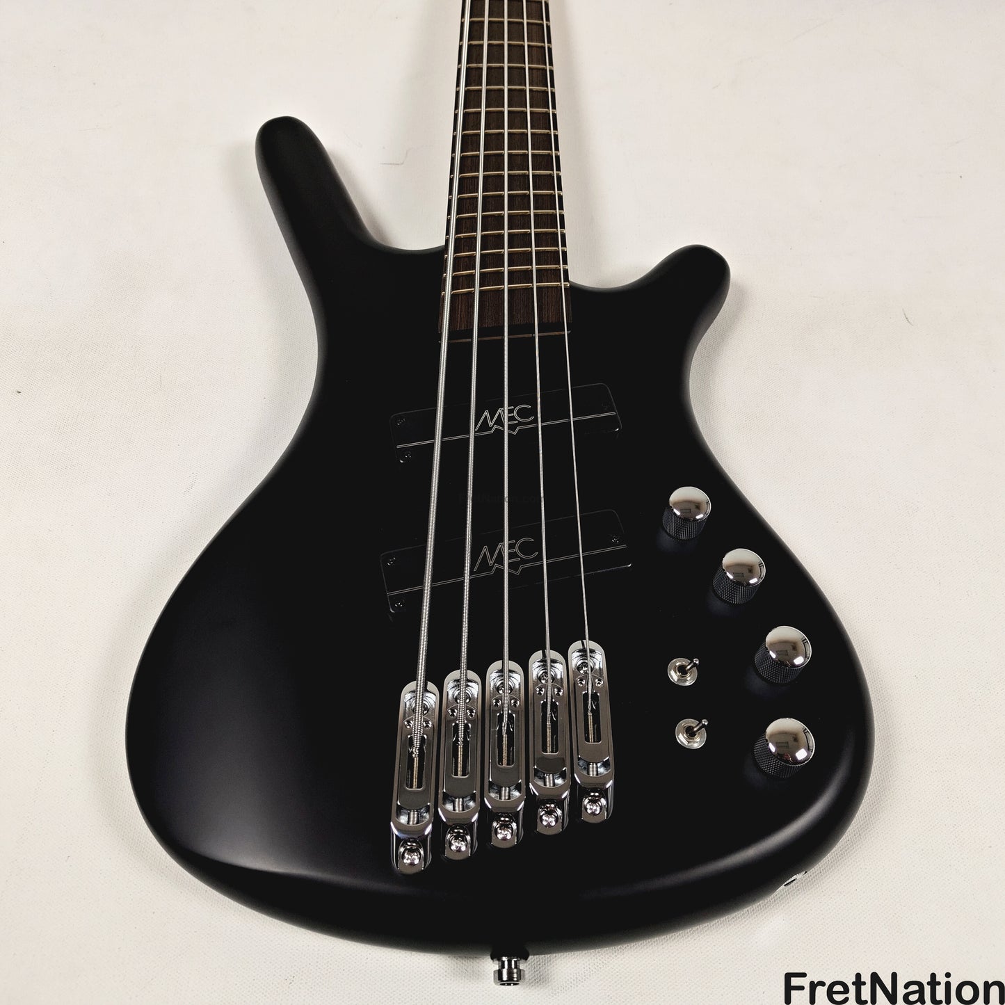 Warwick Warwick RockBass Corvette Multi-Scale 5-String Bass Solid Black 9.32lbs #570857-25