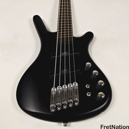 Warwick Warwick RockBass Corvette Multi-Scale 5-String Bass Solid Black 9.32lbs #570857-25