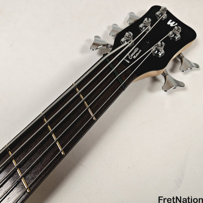 Warwick Warwick RockBass Corvette Multi-Scale 5-String Bass Solid Black 9.32lbs #570857-25
