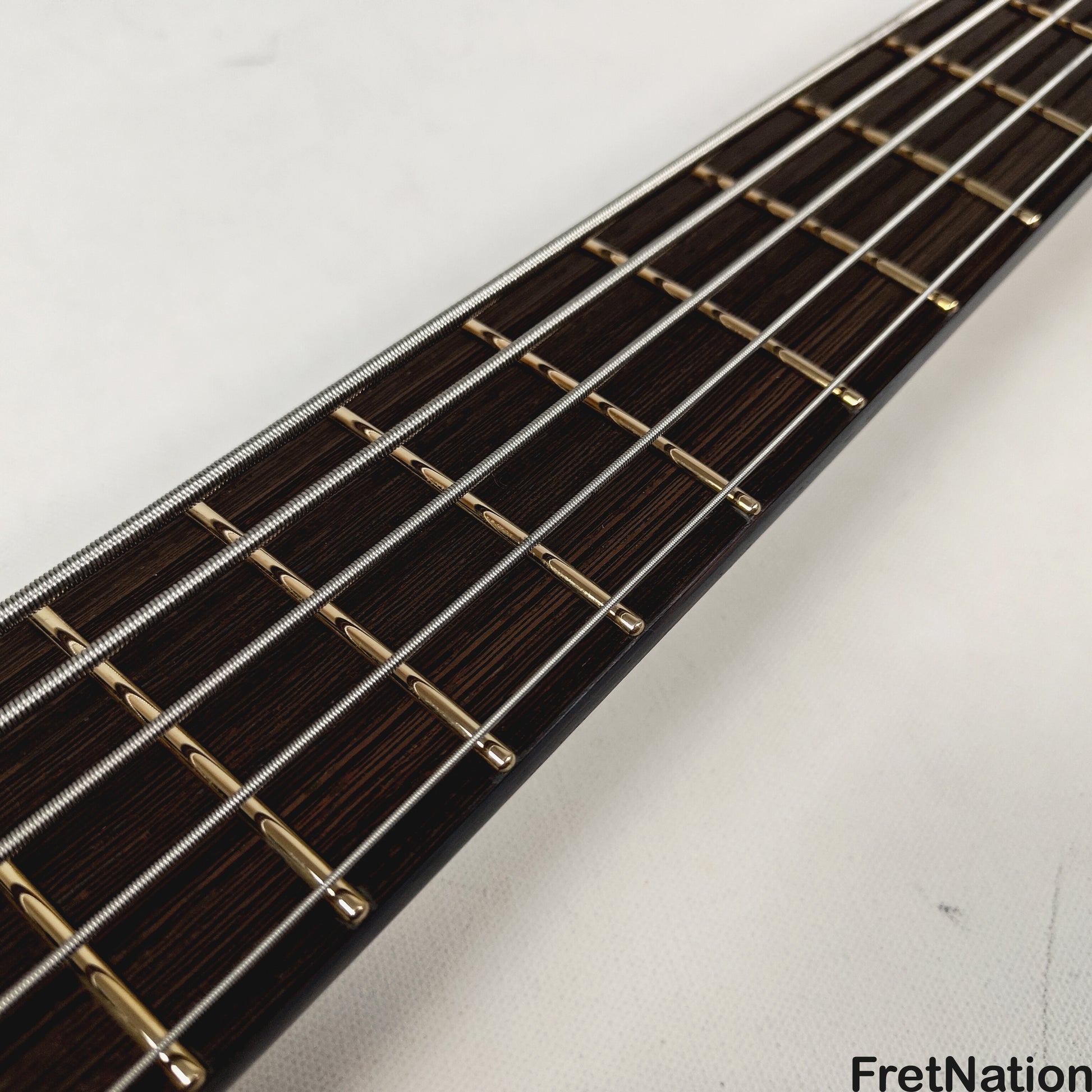 Warwick Warwick RockBass Corvette Multi-Scale 5-String Bass Solid Black 9.32lbs #570857-25