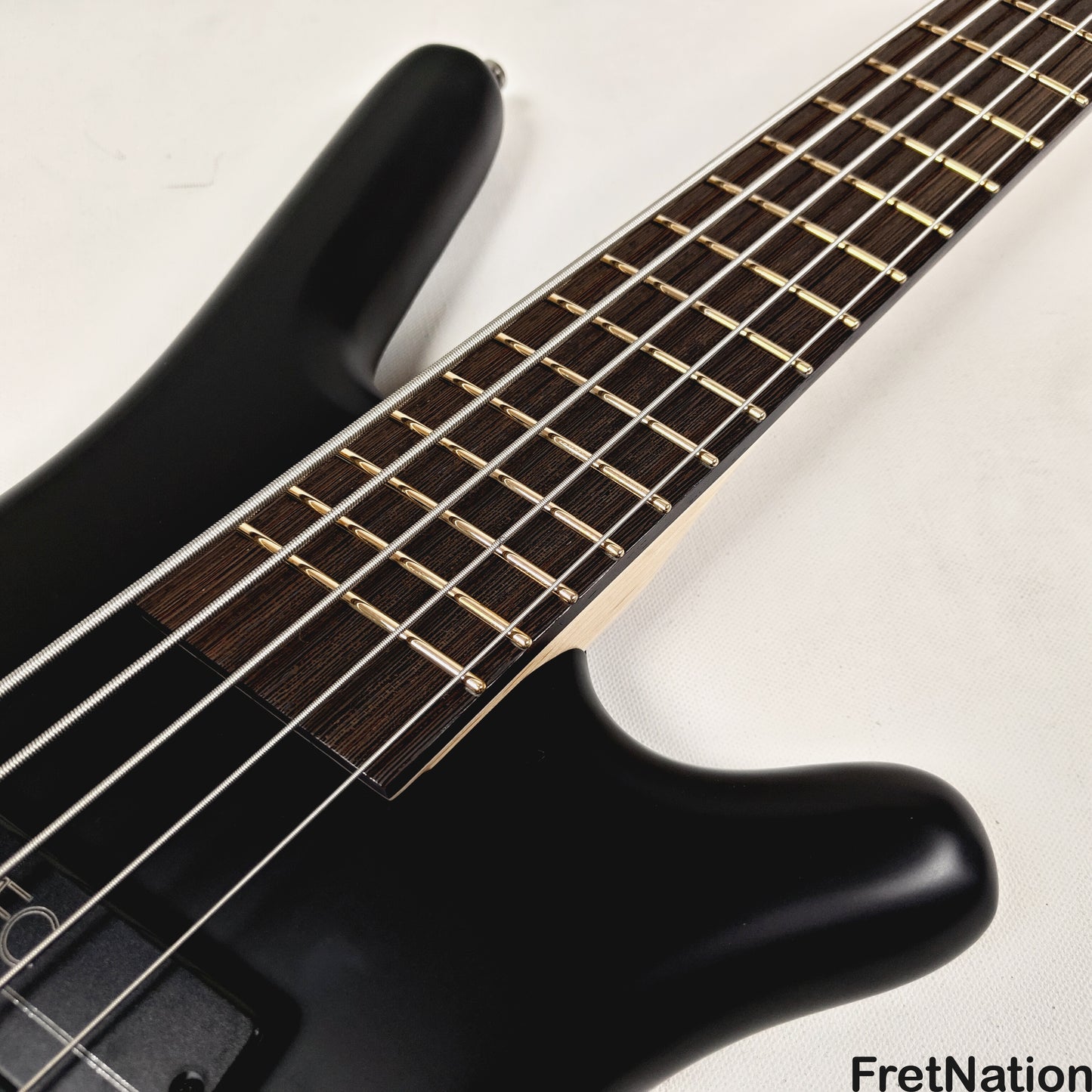 Warwick Warwick RockBass Corvette Multi-Scale 5-String Bass Solid Black 9.32lbs #570857-25