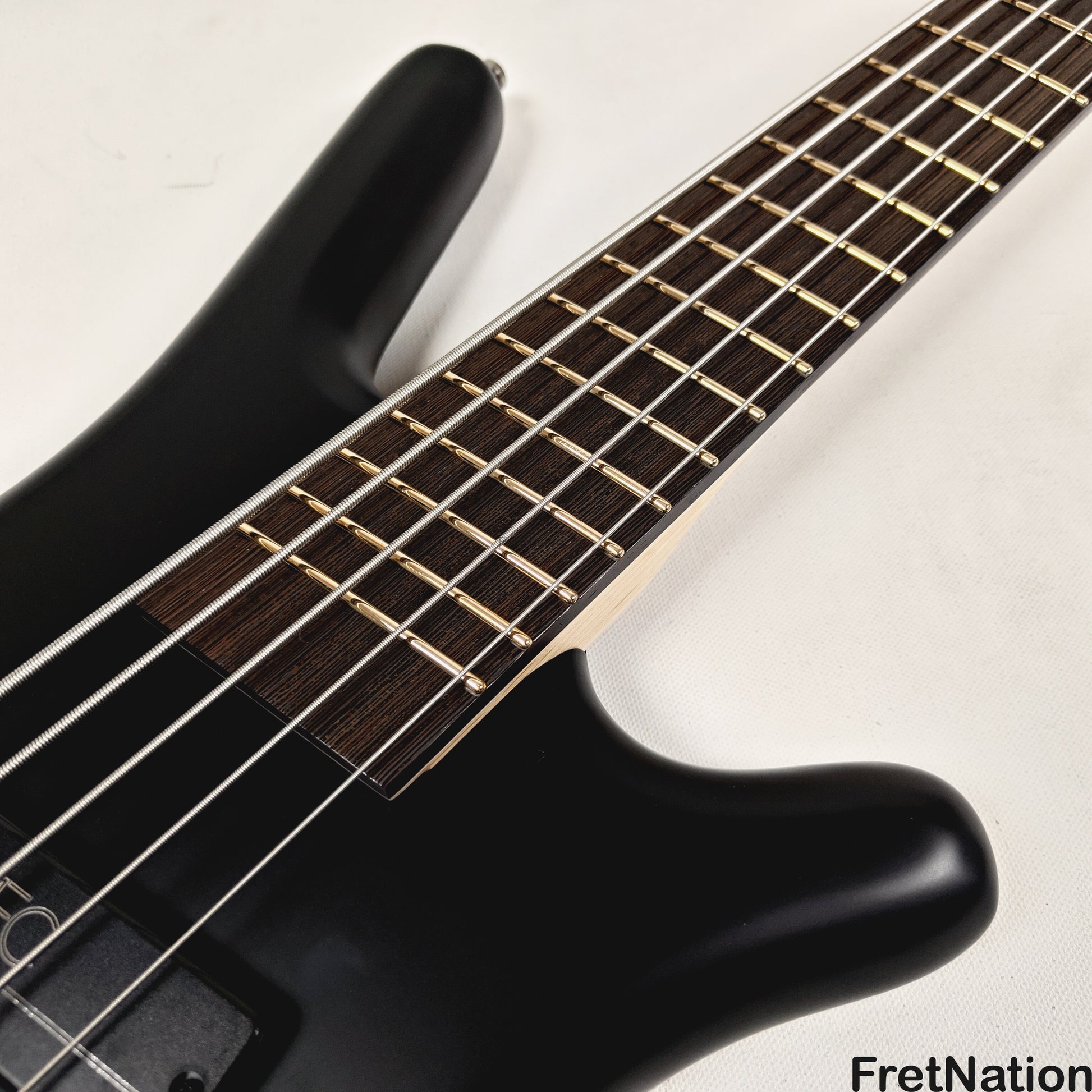 Warwick Warwick RockBass Corvette Multi-Scale 5-String Bass Solid Black 9.32lbs #570857-25