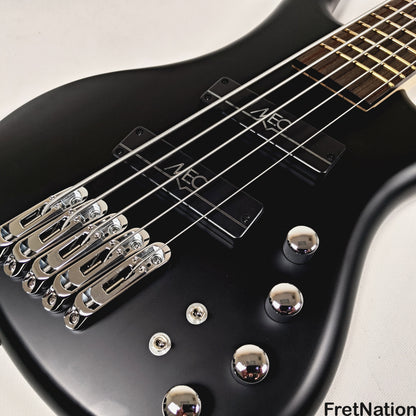Warwick Warwick RockBass Corvette Multi-Scale 5-String Bass Solid Black 9.32lbs #570857-25