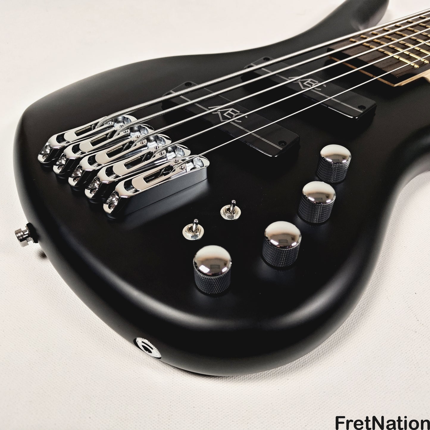 Warwick Warwick RockBass Corvette Multi-Scale 5-String Bass Solid Black 9.32lbs #570857-25