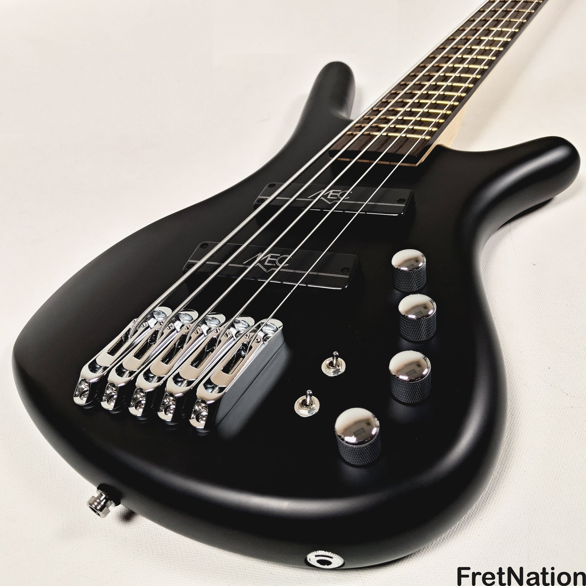 Warwick Warwick RockBass Corvette Multi-Scale 5-String Bass Solid Black 9.32lbs #570857-25