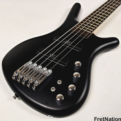 Warwick Warwick RockBass Corvette Multi-Scale 5-String Bass Solid Black 9.32lbs #570857-25
