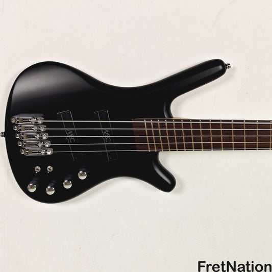 Warwick Warwick RockBass Corvette Multi-Scale 5-String Bass Solid Black 9.32lbs #570857-25