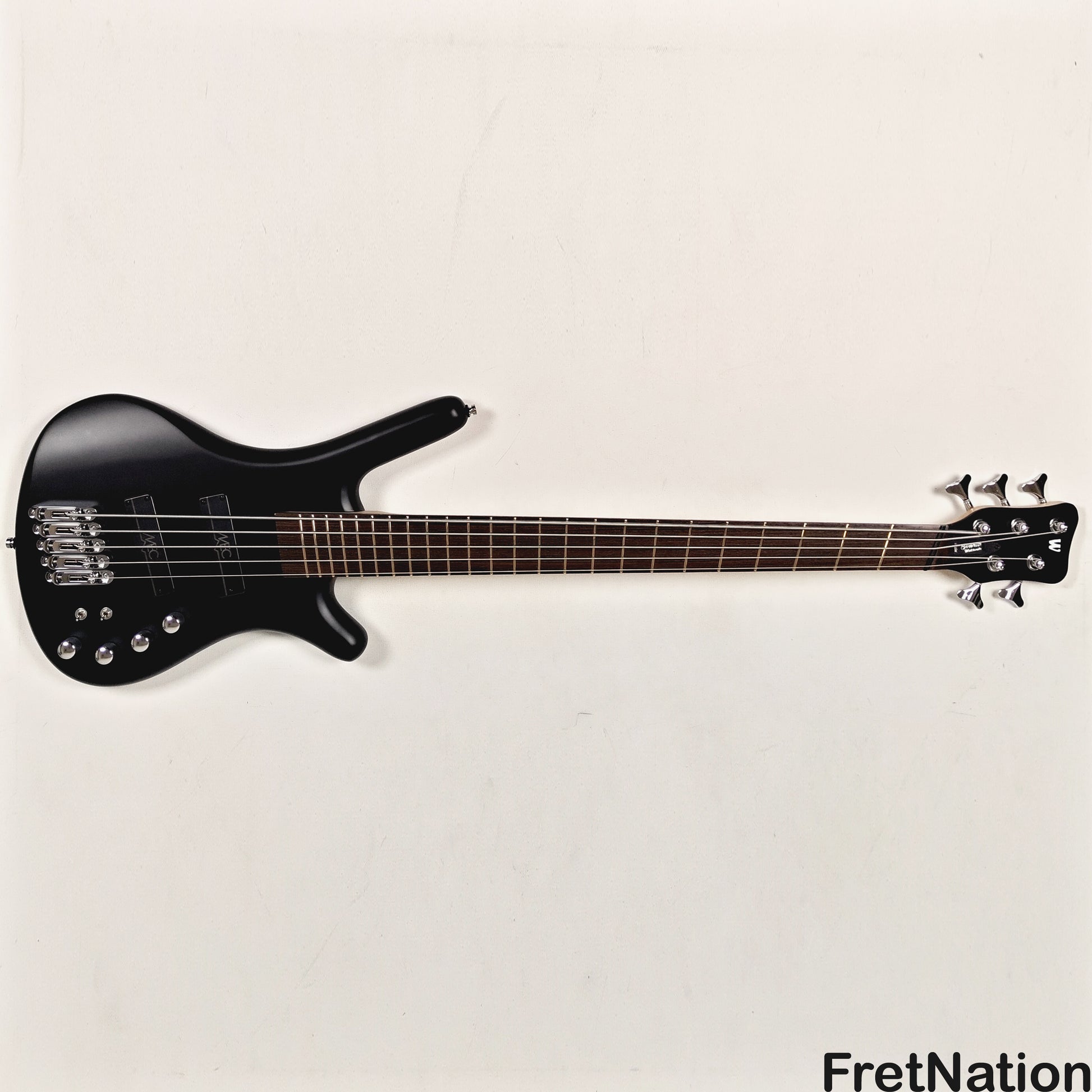 Warwick Warwick RockBass Corvette Multi-Scale 5-String Bass Solid Black 9.32lbs #570857-25