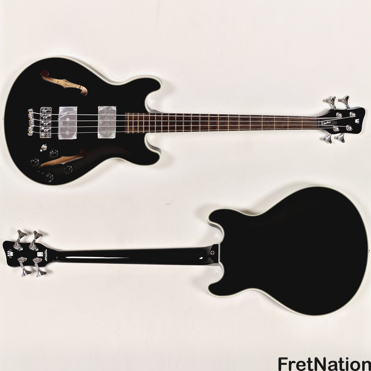 Warwick Warwick RockBass Star Bass 4-String Bass Solid Black 32" Scale 8.04lbs #568194-25