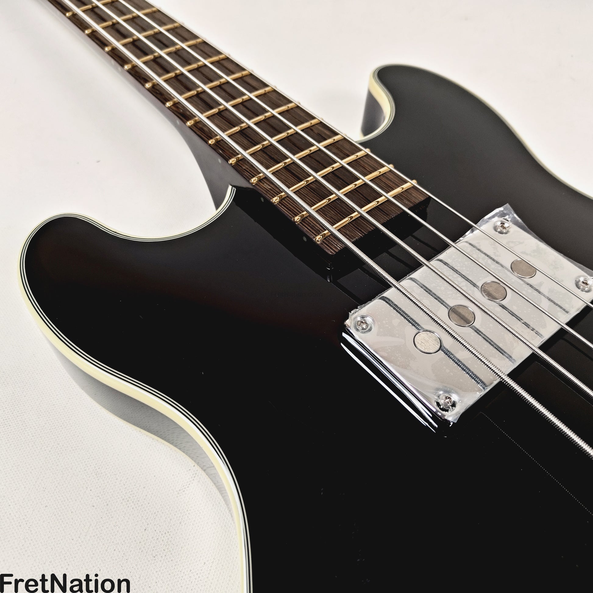 Warwick Warwick RockBass Star Bass 4-String Bass Solid Black 32" Scale 8.04lbs #568194-25