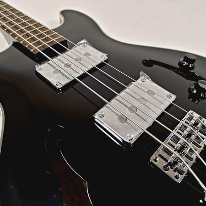Warwick Warwick RockBass Star Bass 4-String Bass Solid Black 32" Scale 8.04lbs #568194-25