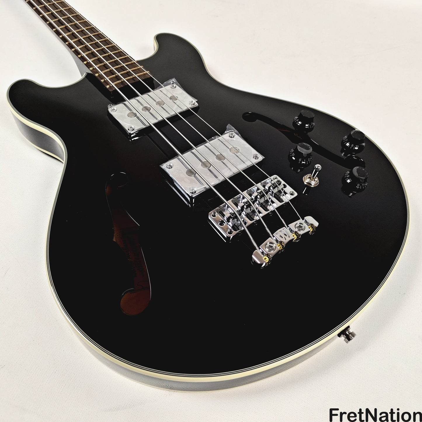 Warwick Warwick RockBass Star Bass 4-String Bass Solid Black 32" Scale 8.04lbs #568194-25