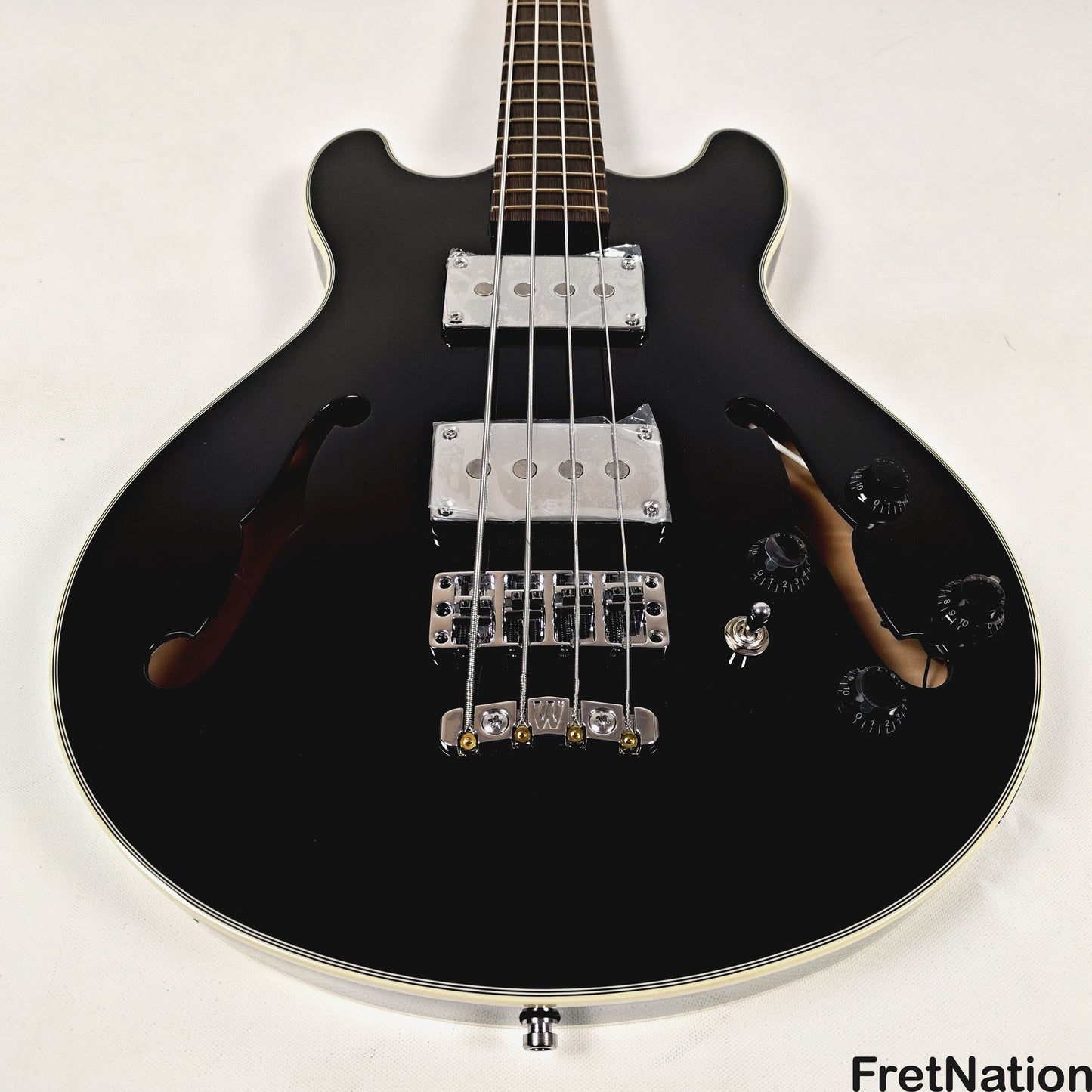 Warwick Warwick RockBass Star Bass 4-String Bass Solid Black 32" Scale 8.04lbs #568194-25