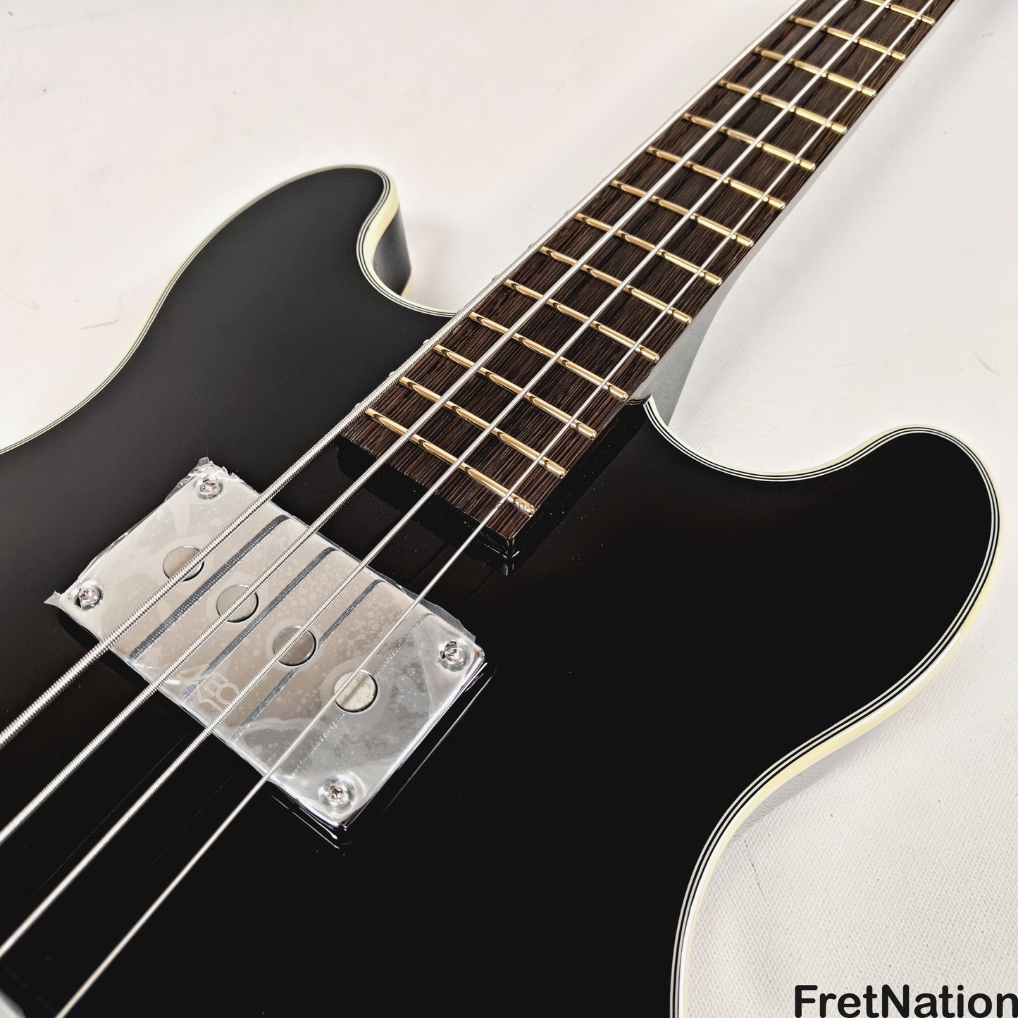 Warwick Warwick RockBass Star Bass 4-String Bass Solid Black 32" Scale 8.04lbs #568194-25