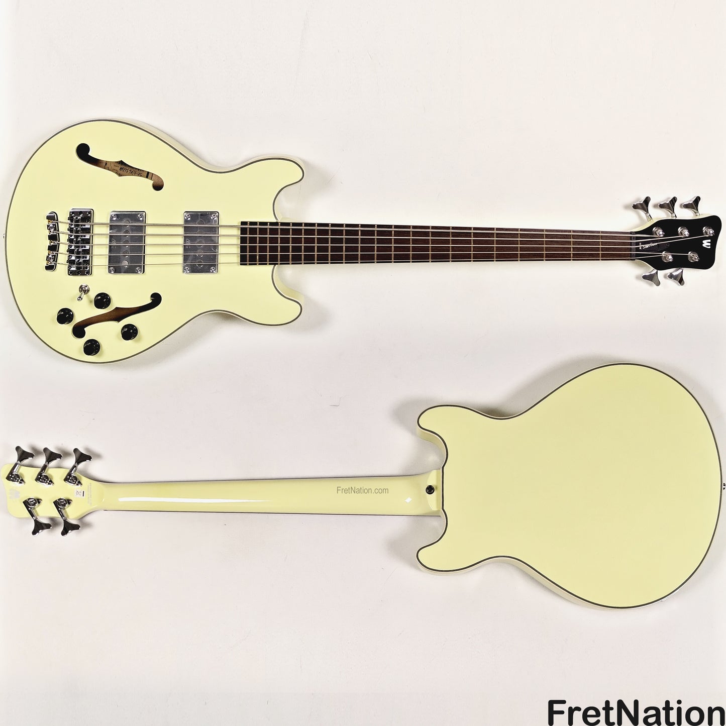 Warwick Warwick RockBass Star Bass 5-String Bass Solid Creme White 8.82lbs #569874-25