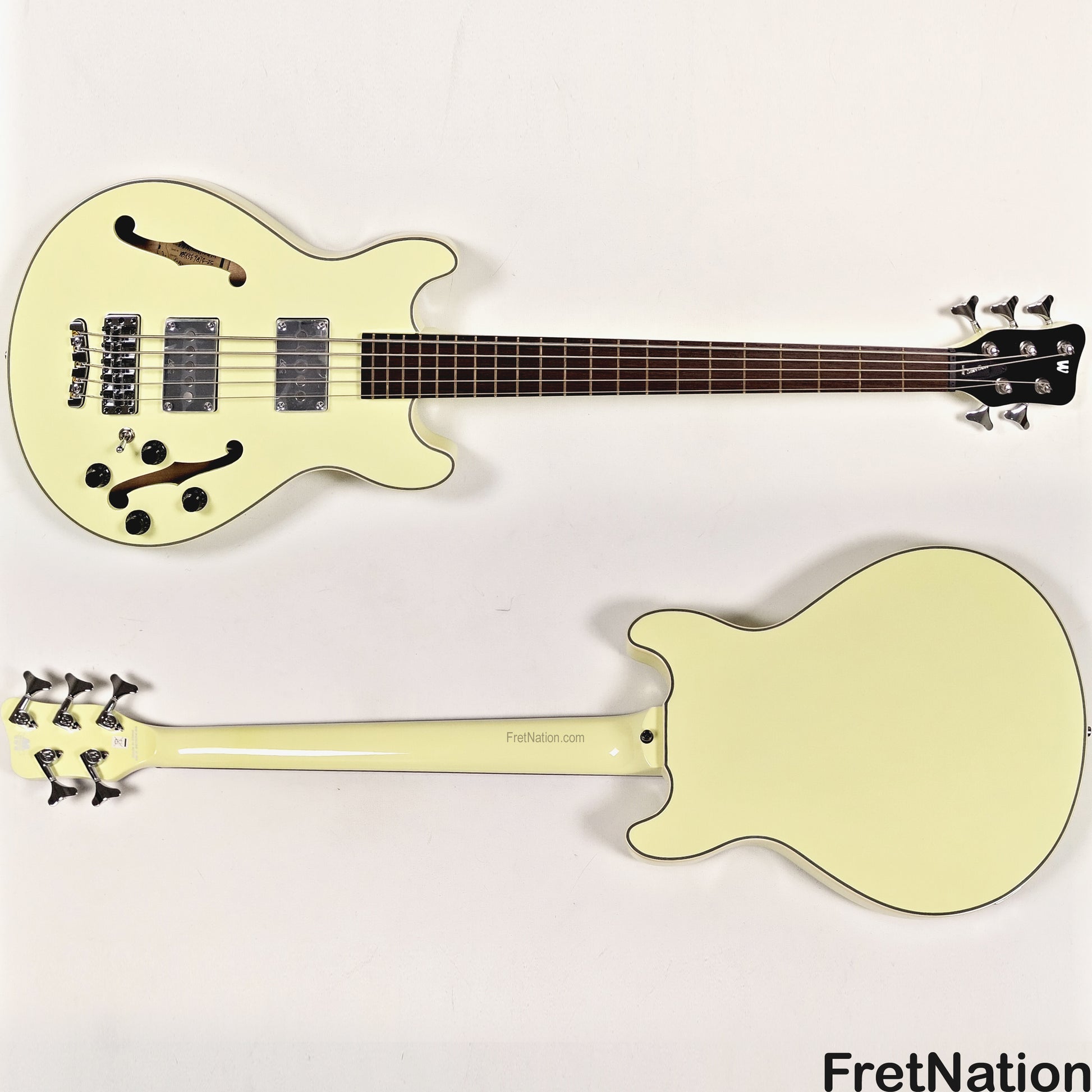 Warwick Warwick RockBass Star Bass 5-String Bass Solid Creme White 8.82lbs #569874-25