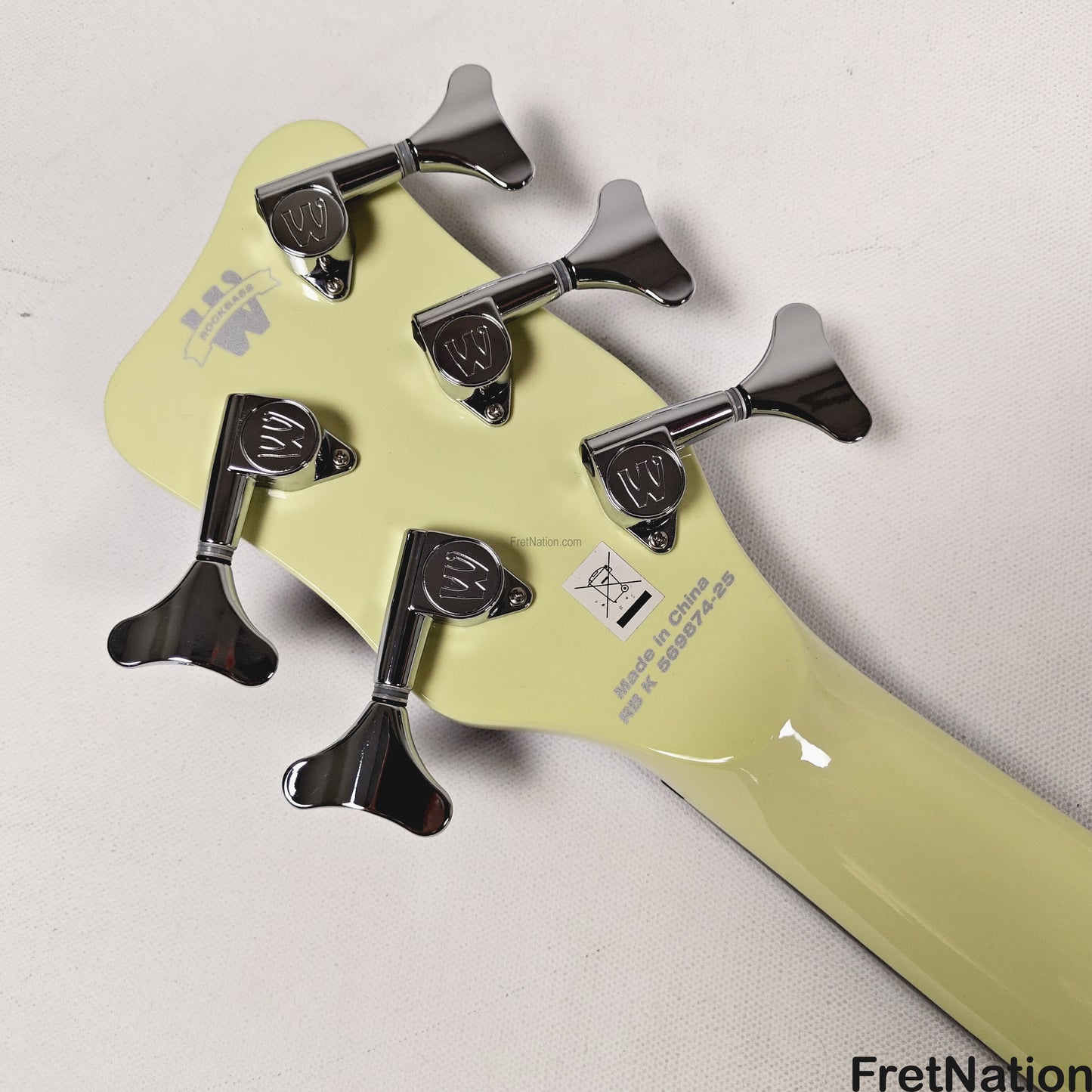 Warwick Warwick RockBass Star Bass 5-String Bass Solid Creme White 8.82lbs #569874-25