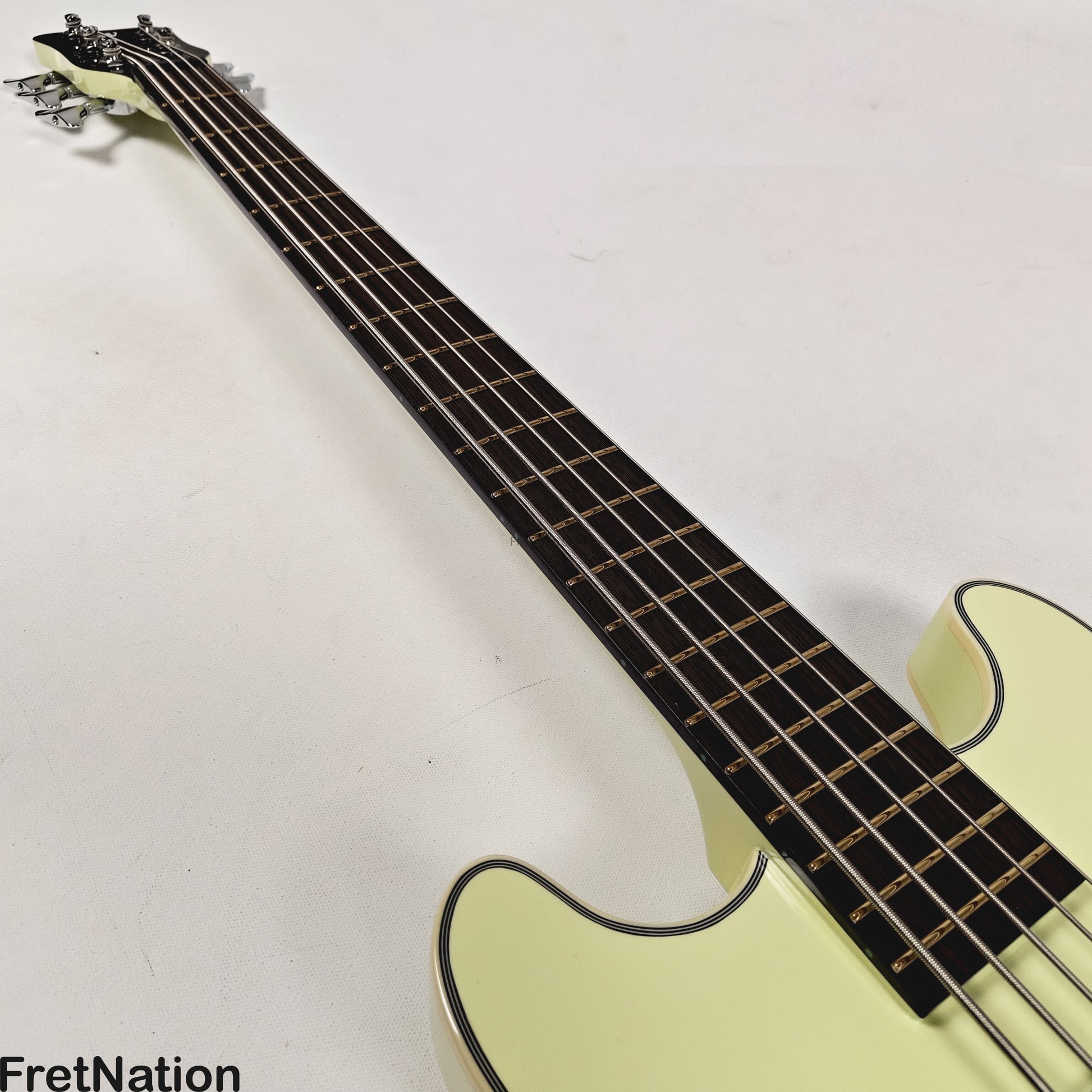 Warwick Warwick RockBass Star Bass 5-String Bass Solid Creme White 8.82lbs #569874-25