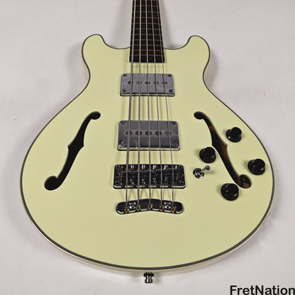 Warwick Warwick RockBass Star Bass 5-String Bass Solid Creme White 8.82lbs #569874-25